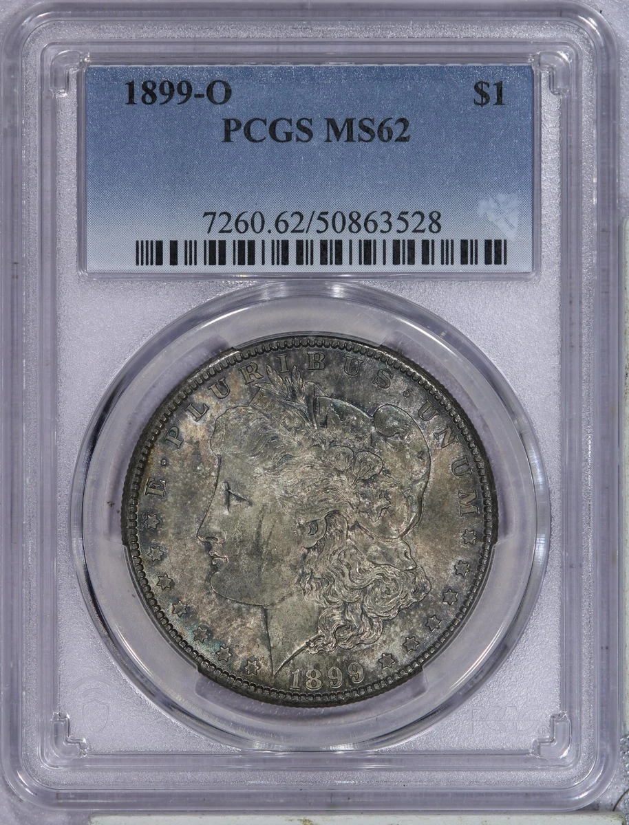 25+ MS 62 Graded 1899 Year Morgan US Dollars (1878-1921) for sale