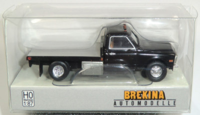 Brekina - GMC Sierra Grande m. Plattform, schwarz, Nr. 19669, 1:87#05.25/B32
