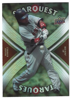 2008 UPPER DECK STAR QUEST SUPER RARE #SQ18 MANNY RAMIREZ RED SOX  MINT L@@K
