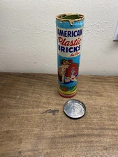 Vintage Canister American Plastic Bricks by Elgo Plastics Inc 208 Pieces No. 715