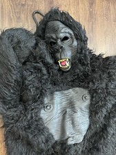 Gorilla Halloween costume black full suit kids XL