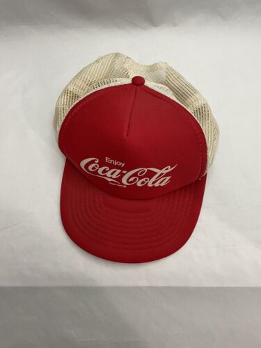 Vintage Coca-Cola Mesh Snapback Trucker Hat - Sportcap Brand Collectible - Picture 2 of 6
