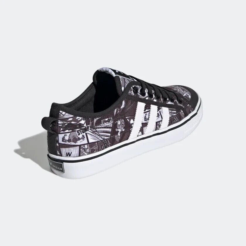 Size 8 - Disney Pixar x adidas Nizza Comics - Black White for sale 