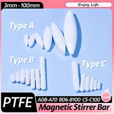 Magnetic Stirrer Bar Type A/B/C A08-A70 B06-B100 C5-C100 PTFE Stir Bar Stirred