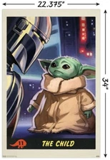 Star Wars "The Child" Baby Yoda Poster/Print New In Packaging