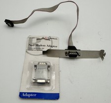 Serial 9 pin RS232 Motherboard Ribbon Cable Slot Bracket And New Connector