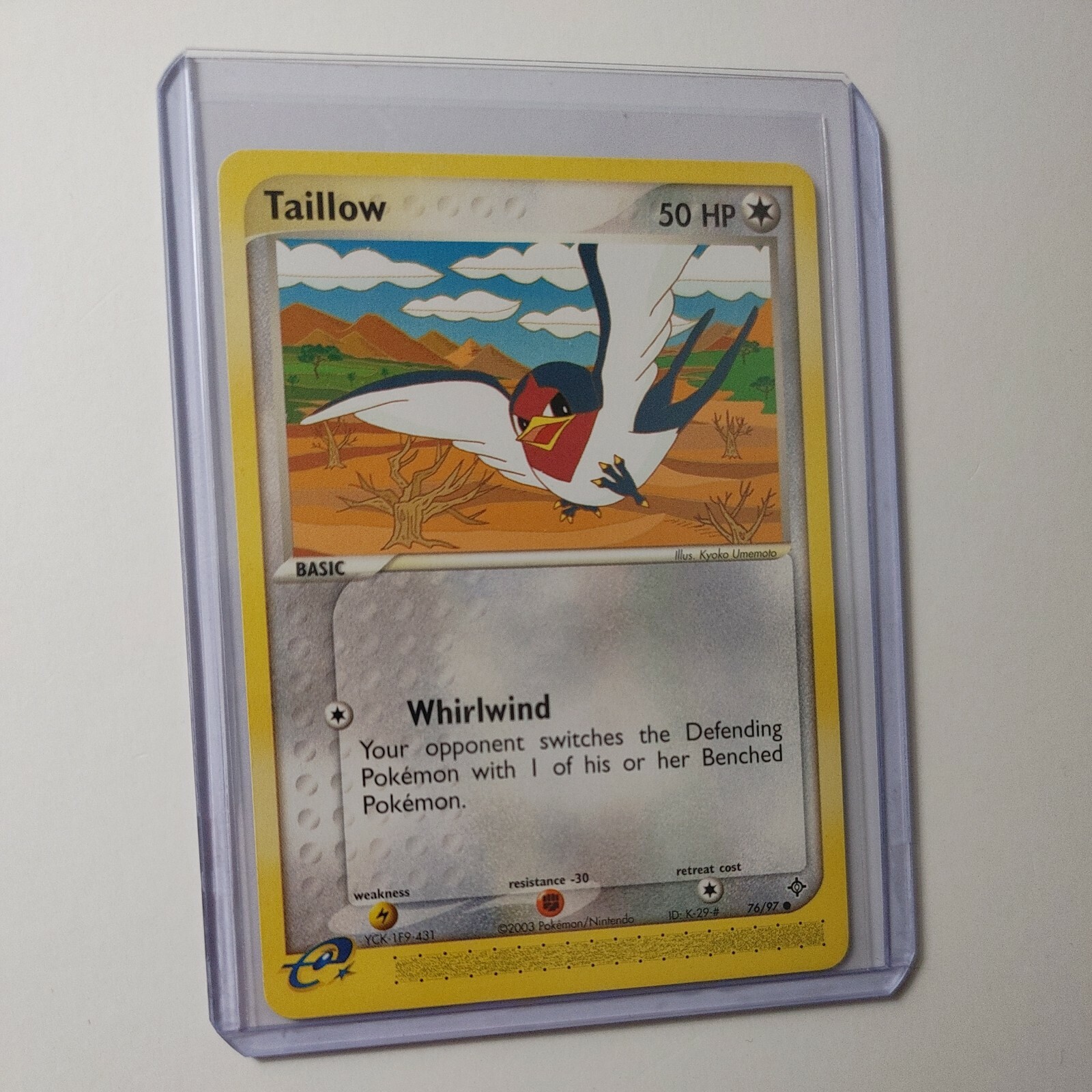 Taillow 76/97 2003 EX Dragon Common Pokémon Trading Card Near Mint
