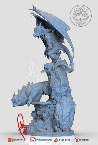 Gargoyles 3D Printing Unpainted Figure Model GK Blank Kit New Hot Toy In Stock - Picture 3 of 8