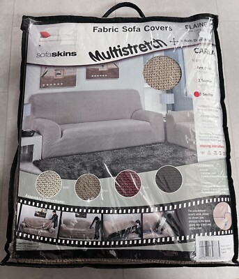 Elainer Sofa Felle Multistretch Bezug - Carla 3 Sitzer - Leinen
