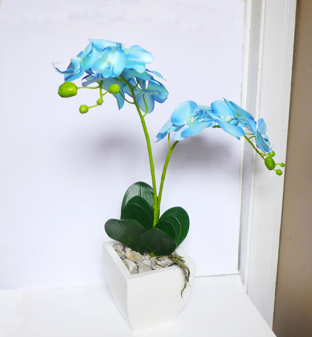 USA Store Online 4 Pcs Artificial Plants Light Blue