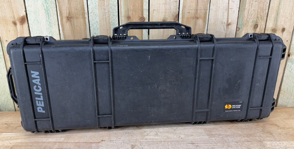 Pelican 1720 Rifle Case Protector Rolling Black Long Grade AB Free