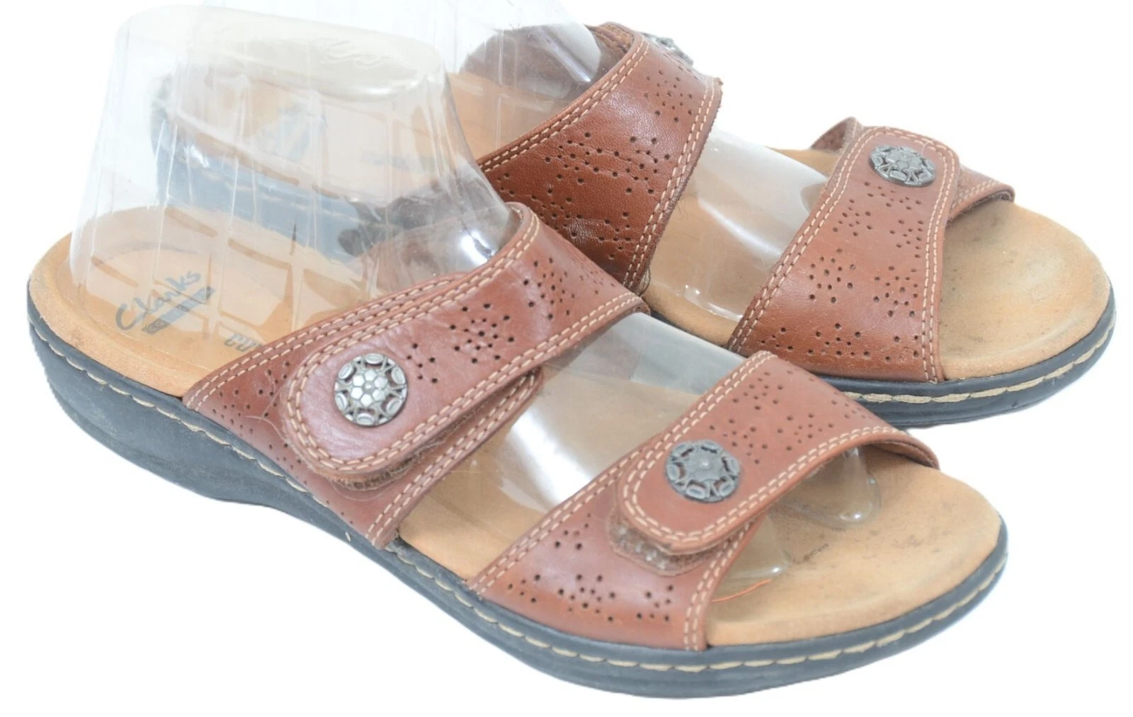 Sandali donna Clarks Leisa Lacole con zeppa piatta ammortizzata misura 7 5