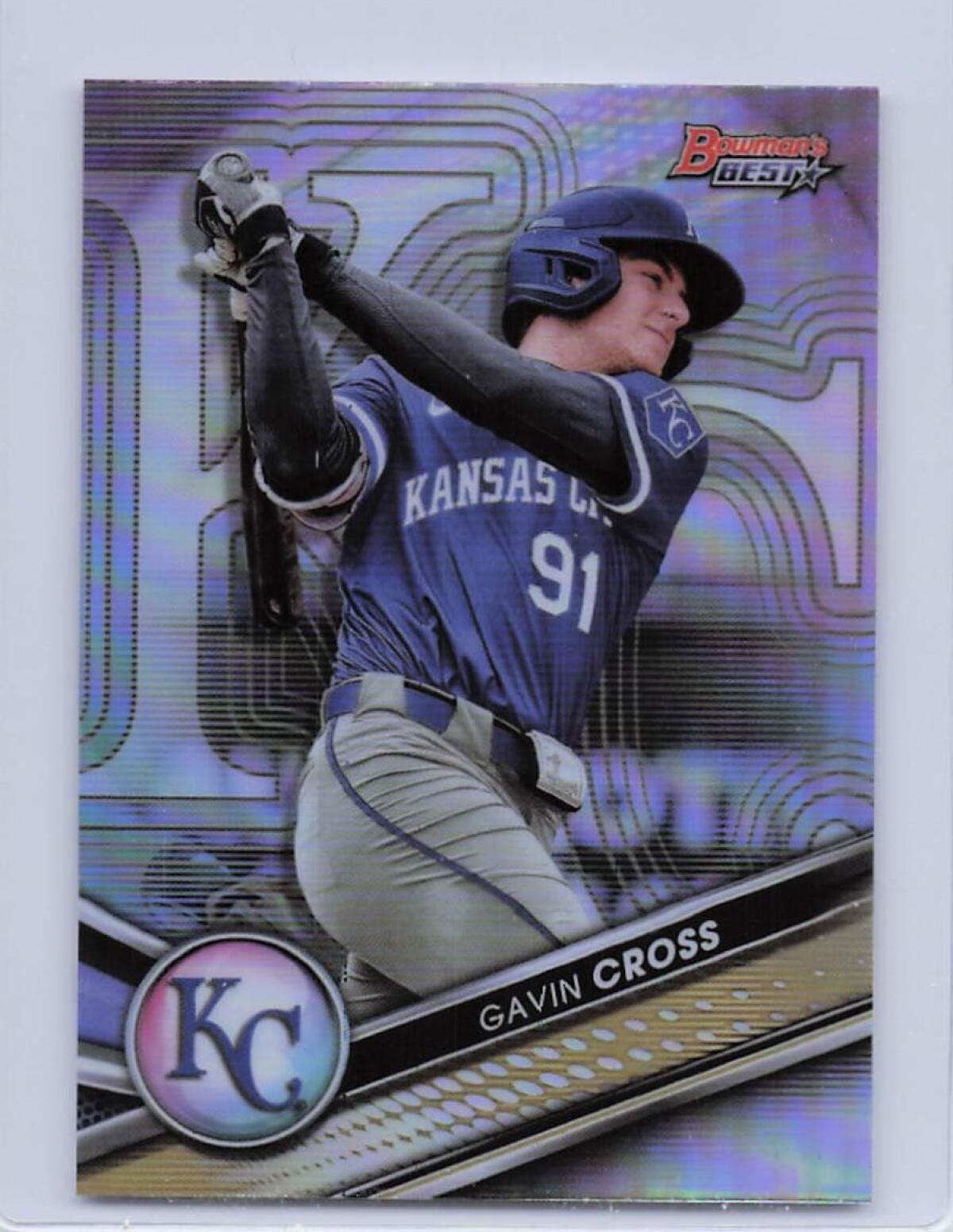 2022 BOWMAN'S BEST TOP PROSPECTS REFRACTOR #TP-5 GAVIN CROSS