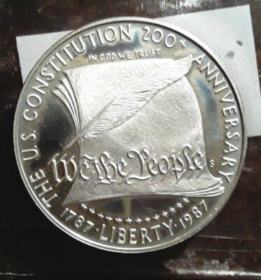 コレクション 1987 US Constitution 200th Silver Dollar 1987 S 200th Anniversary US Constitution We the People' Silver