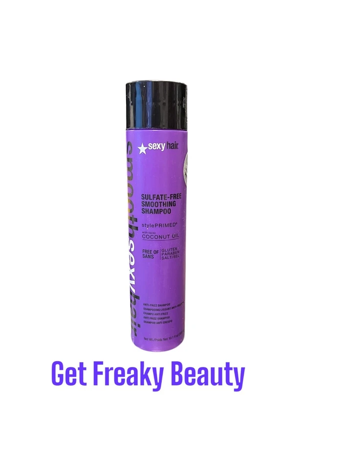 10.1 oz. Smooth Sexy Hair Sulfate-Free Smoothing Shampoo. 300ml. FREE SHIPPING.