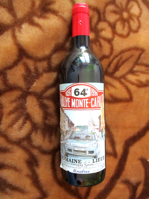 Bouteille Vin Collection - Rallye Monte Carlo 1996 - Domaine De La Lieue (Var) - France