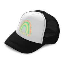 Kids Trucker Hat I Respect My Body Rainbow Polyester Boys Caps  Girls Caps