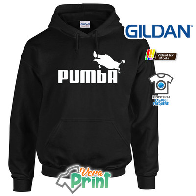 Felpa Pumba il Re Leone Humor Hakuna Matata Cappuccio Gildan Uomo Donna  Fanmade | eBay