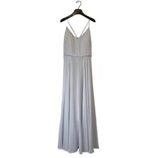 Jenny Yoo Inesse Whisper Sleeveless Formal Maxi Dress Bridesmaid Gown Size 14