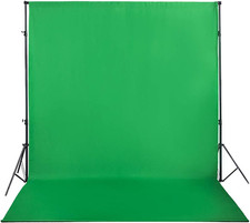 Green Screen Backdrop 5X7Ft Photo Backdrop Chromakey Muslin Portrait Green