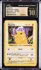 1999 POKEMON BASE SET - SHADOWLESS #58/102 PIKACHU CGC 10 PRISTINE