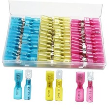 150 PCS Spade Connectors, Heat Shrink Spade 22-10AWG Spade Female Male