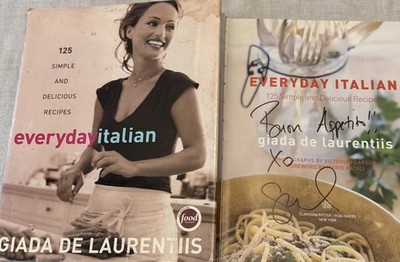 SIGNED Giada De Laurentis Everyday Italian Hardcover HC DJ 1st ED. First Print