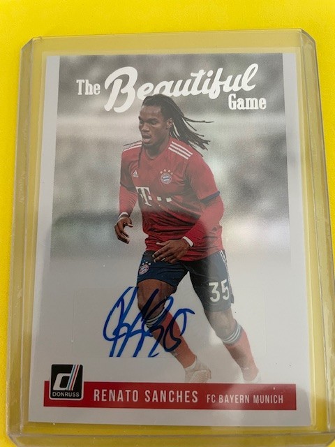 Renato Sanches 2018 Donruss Beautiful Game Auto #BG-RS Bayern Munich Portugal