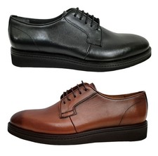 Bequeme Herren Lederschuhe Schnürschuhe Keilabsatz