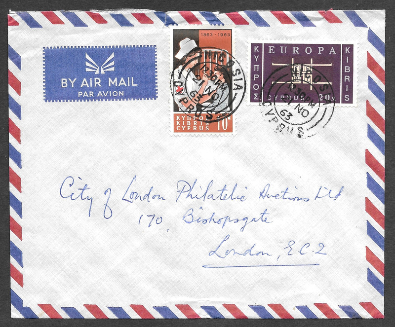 CYPRUS, Five Covers, Victory FDC WWII, Registered, George Washington 1946 - 1976