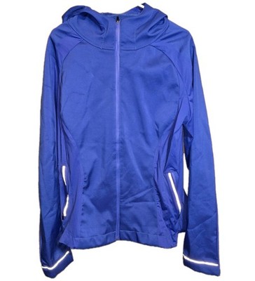Uncommon Basics UB Women s 2XL Blue Softshell Hooded Jacket Full Zip Reflective 