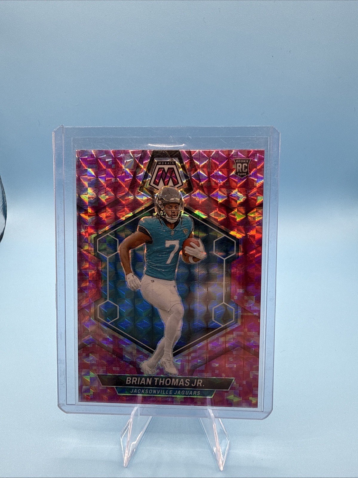 2024 Panini Mosaic - Rookies Brian Thomas Jr. #323 Camo Pink Mosaic Prizm (RC)