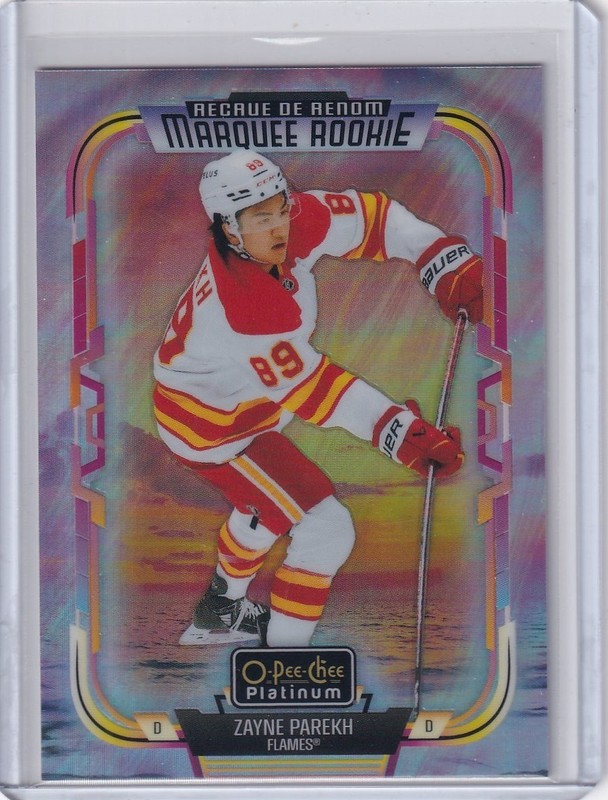2025-26 O-Pee-Chee Platinum Zayne Parekh #209 Marquee Rookie Sunset Flames