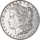 1887-P Morgan Silver Dollar - VAM 12 - Alligator Eye