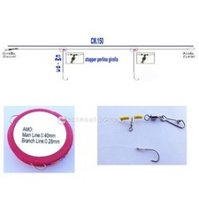 MONTATURA PRONTA 2 AMI N 8 GLOBE FISHING PESCA BOLENTINO SURF CASTING FINALE