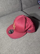 Cleveland Cavaliers New Era 9FIFTY Classic Team Cap Hat VGC NBA Basketball Red