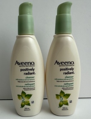 2 X Aveeno Positively Radiant Brightening Facial Cleanser - 6.7oz