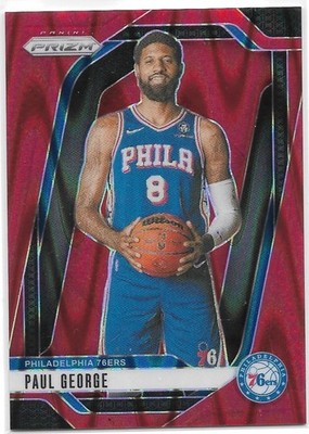 Paul George 2024-25 Panini Prizm #50 Red Prizm /299