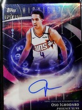 2025 Topps Midnight Oso Ighodaro Stroke of Midnight Autographs Twilight