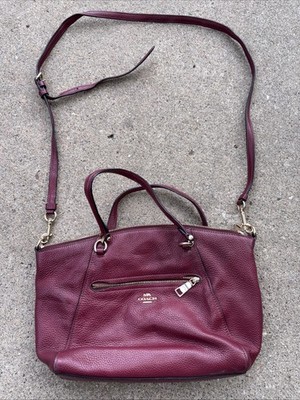 Coach 34340 Prairie Raspberry Crossbody/Tote Bag With Zipper Closure