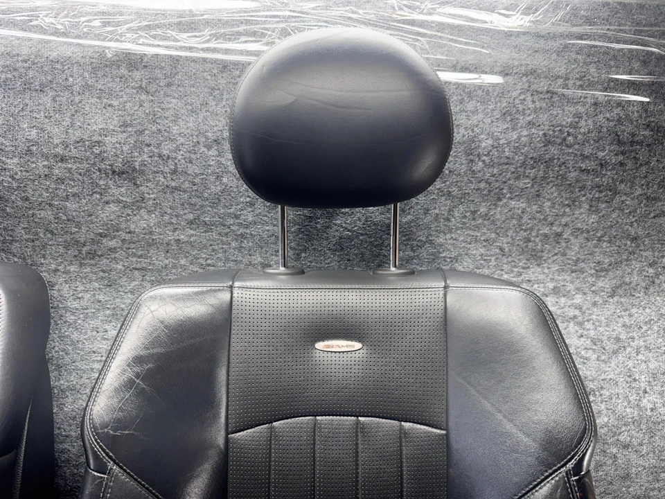 MERCEDES W211 E55 E63 CLS55 AMG FRONT LEATHER SEATS OEM - Image 2 of 4