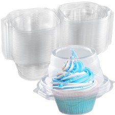 Individual Cupcake Containers 25 Pack Clear Plastic 25 Pack,