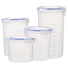  4 Pcs Bocaux De Conservation Des Aliments Conteneurs Stockage Sucre Cuisine