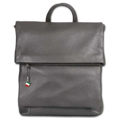 Sac À Dos Florence Femme En Cuir Véritable Ville Gris ORF102K5 - Photo 1/4