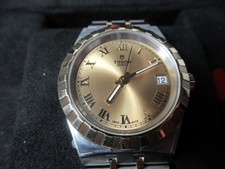 TUDOR 34mm Royal Geneve Stainless Steel with Yellow Gold, 28403, Mens Wristwatch 5