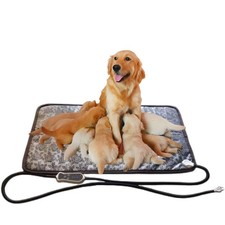 Puppy Heating Pad for Whelping New Born Dog Heated Bed,Heated Puppies Bed,Pet...