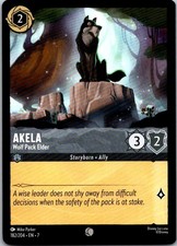Lorcana Akela - Wolf Pack Elder Common Archazia's Island Normal 182/204 NM