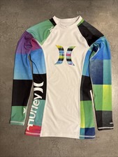 Women  s Hurley One And Only Rashgaurd Long Sleeve Swim Top SPF 50 XS