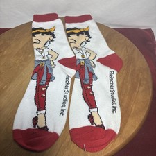 Betty Boop Crew Socks Shoe Sz 8 
