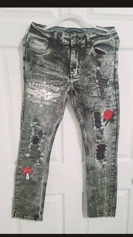 LVPREMIUM Women's Gray Jeans Size 36/32
